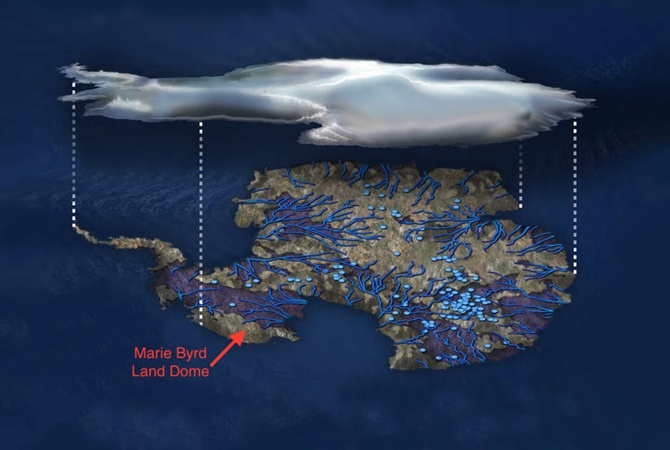 Под Антарктидой обнаружили действующий супервулкан